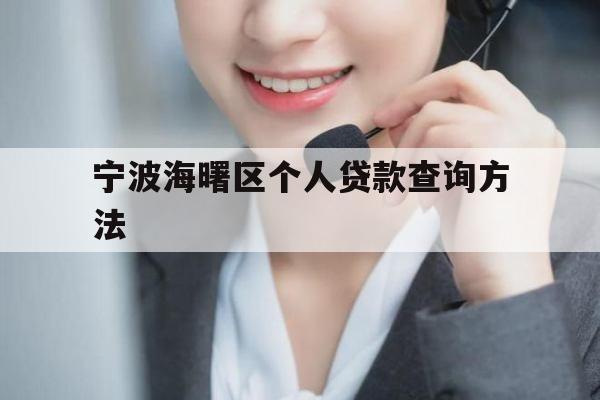 宁波海曙区个人贷款查询方法